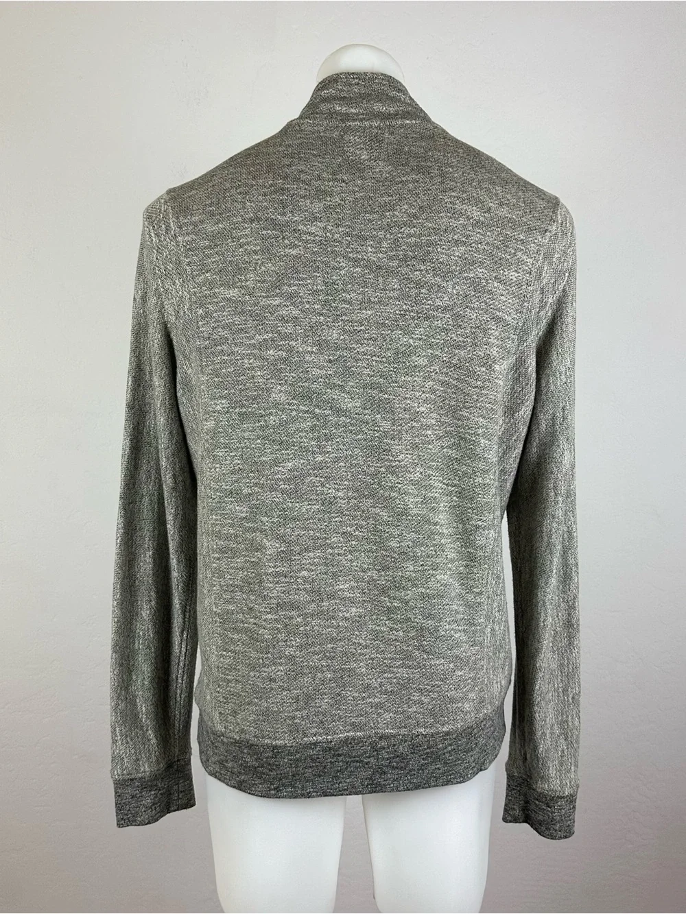 Billy Reid Heather Gray Knit Sweater Jacket